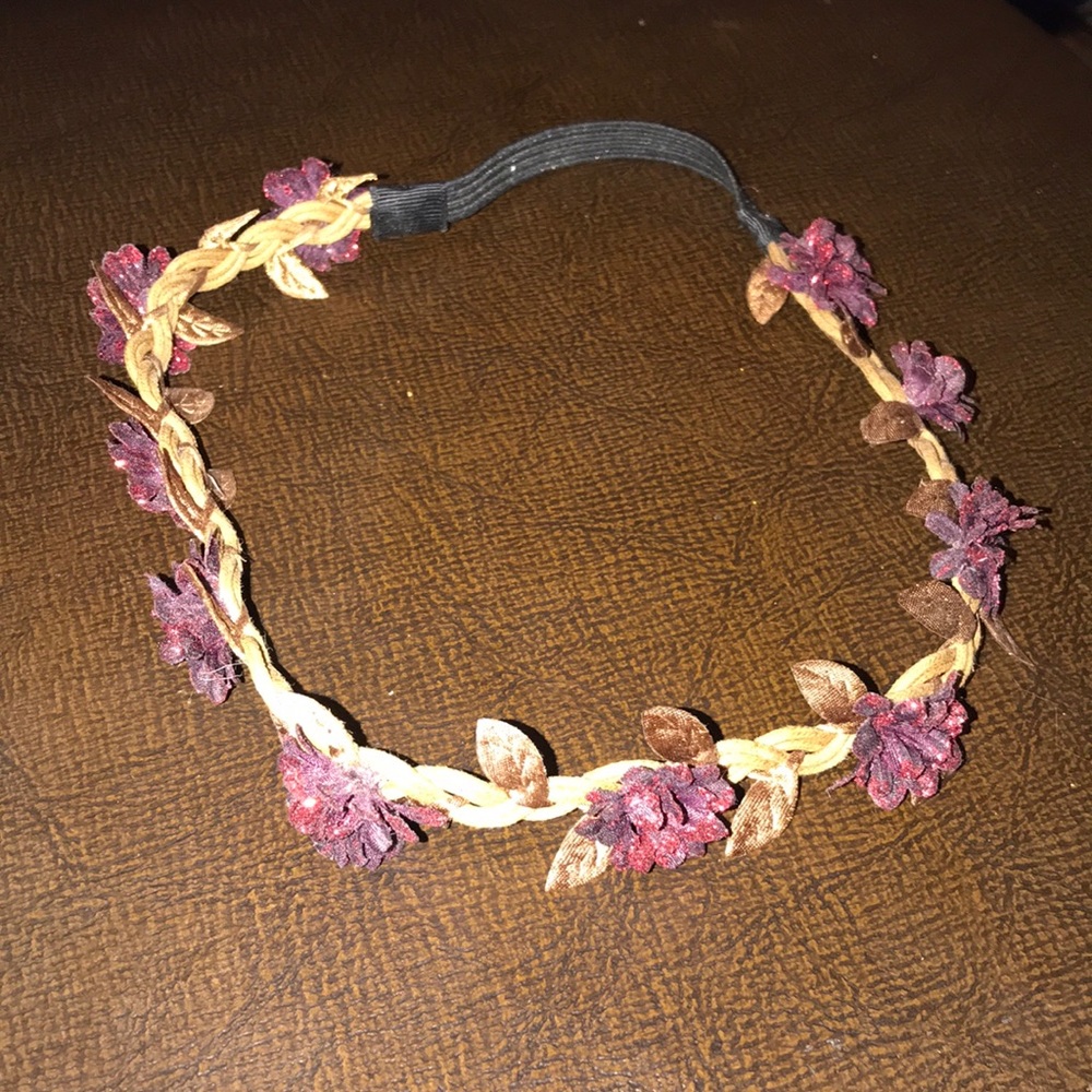 Sparkly floral headband
